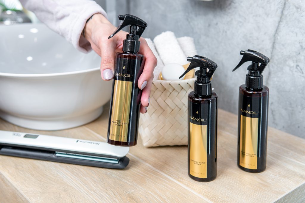 spray voor voller uitziend haar nanoil